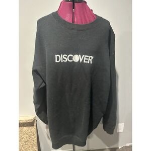 Vintage Discover Credit Card Embroidered Sweatshirt Xxl